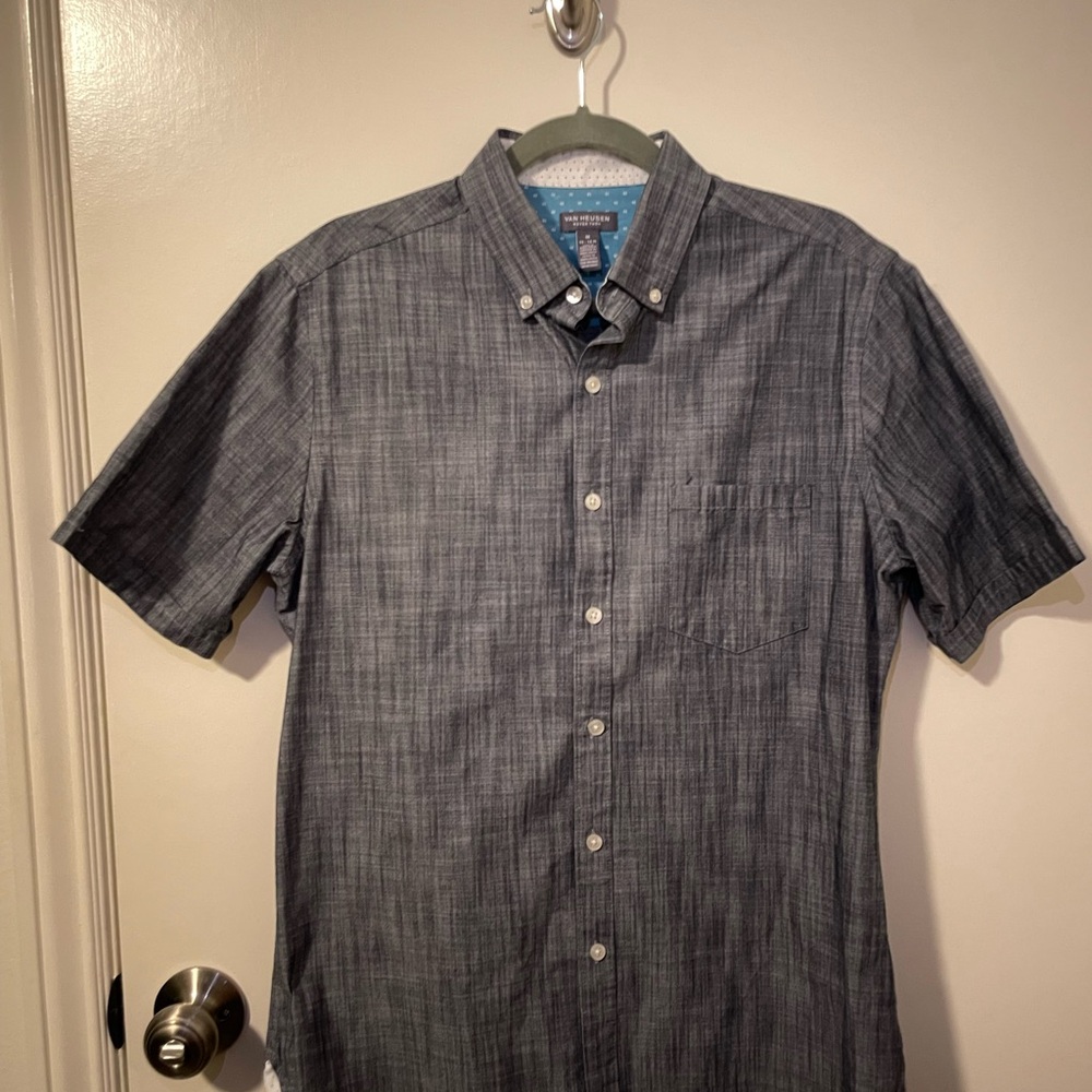 Van Heusen Charcoal Button Down Shirt